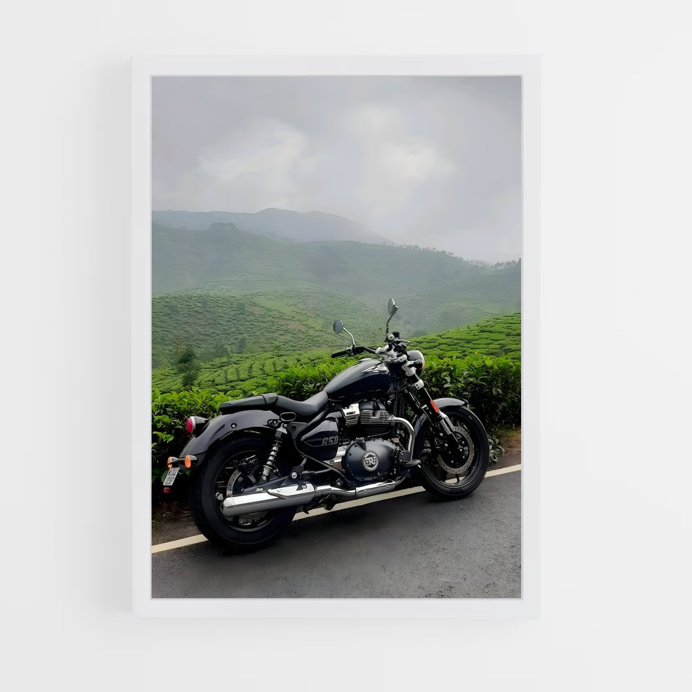 Poster Route du Voyage – affiche Royal Enfield (vue 3)